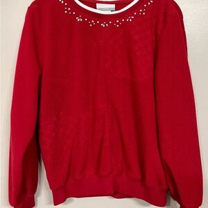 Women’s Fleece Top By Alfred Dunner. Size PM